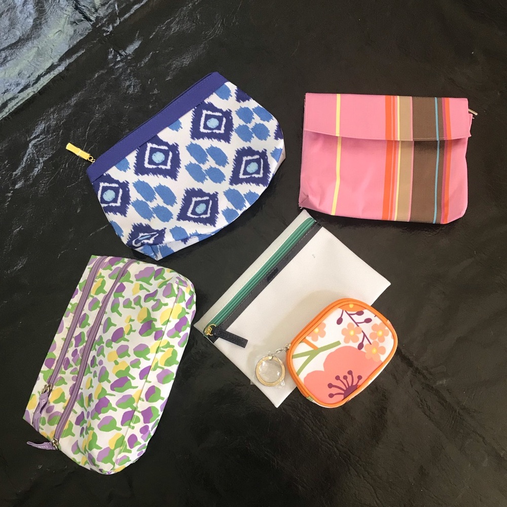 5  New Collectable Clinique make up bags